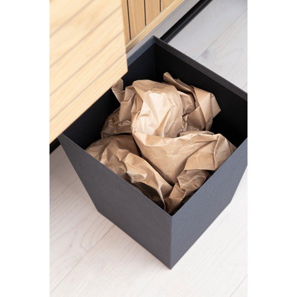 Черно кошче за боклук Sofia Canvas Paper Laminate – Bigso-image-4