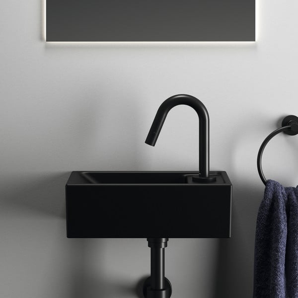 Матово-черен керамичен малък умивалник 37x21 cm i.Life S – Ideal Standard-image-4