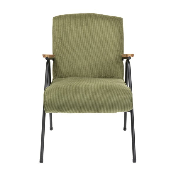 Зелен велурен фотьойл Ryan - Kare Design