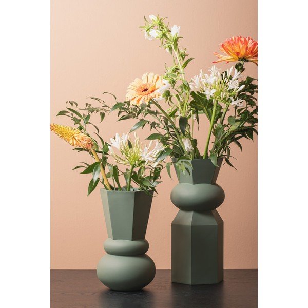 Зелена ваза Crown - PT LIVING-image-1