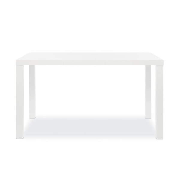 Lesklý bílý jídelní stůl Intertrade Primo, 80 x 140 cm