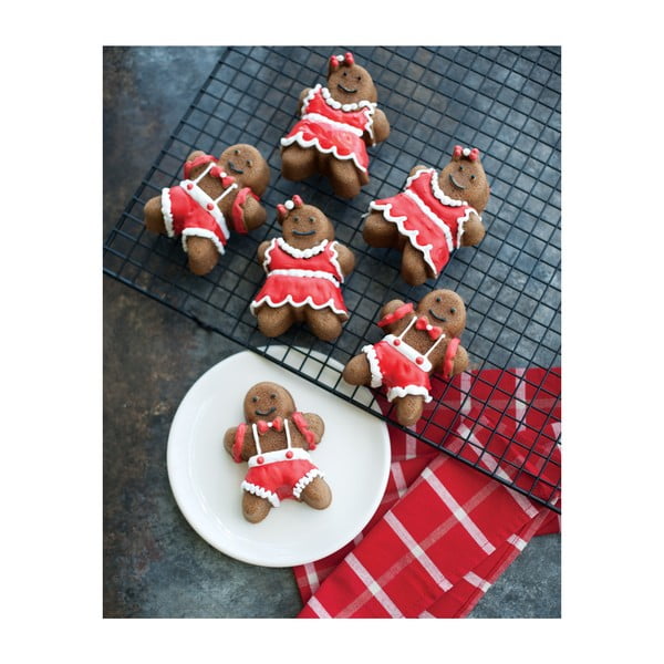 Форма за 6 мини торти в сребрист цвят Girls And Boys, 1,1 л Girls and Boys - Nordic Ware-image-1