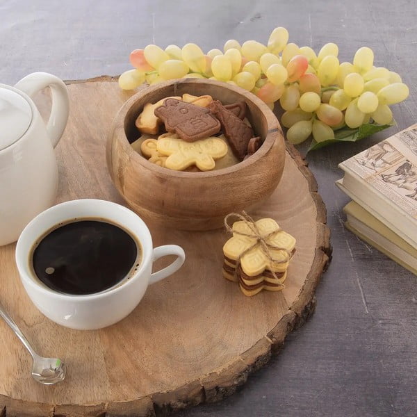 Дървена купа в естествен цвят Mango - Orion-image-1