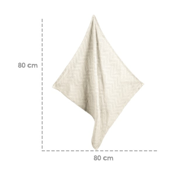 Кремаво плетено бебешко одеяло от органичен памук 80x80 cm Seashells – Roba-image-1