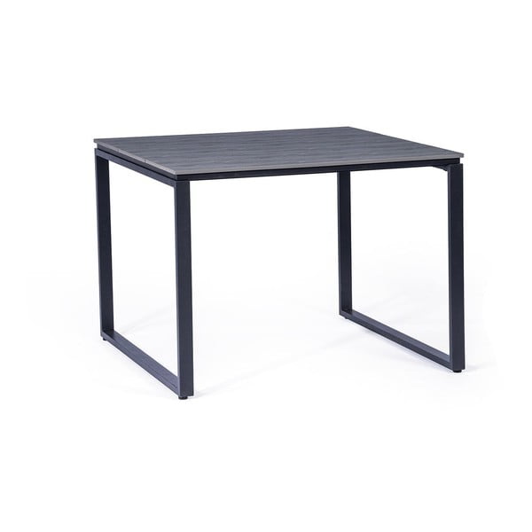 Комплект от 2 ратанови стола за хранене Carla и черна маса Strong - Bonami Essentials-image-1