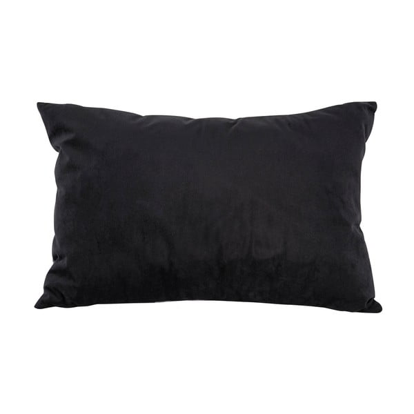 Възглавница от черно и бяло кадифе Листа, 60 x 40 cm - PT LIVING-image-2