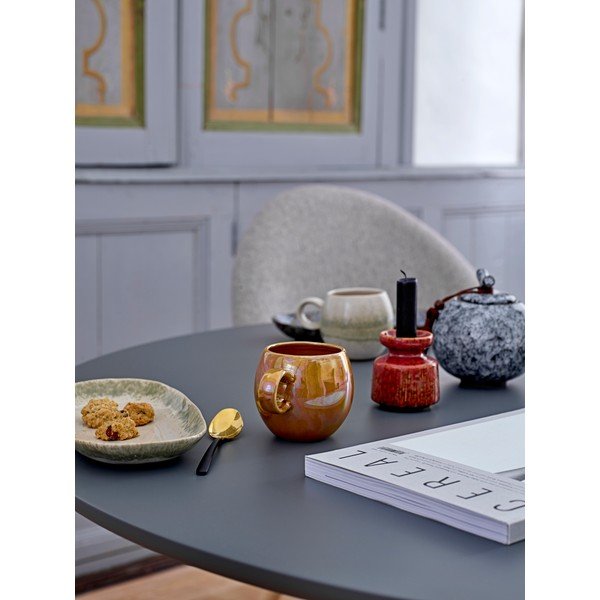 Зелено-бяла керамична чиния за сервиране , 23,5 x 12,5 cm Paula - Bloomingville-image-1