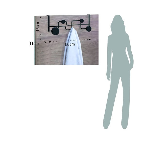 Черна закачалка за врата 50 cm Anya - Tomasucci-image-3