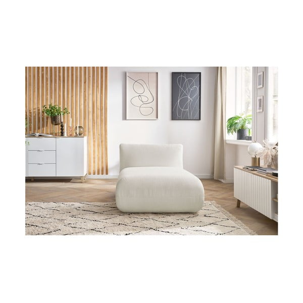 Бял велурен модул за диван Lecomte - Bobochic Paris-image-4