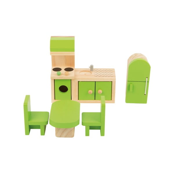 Комплект дървени мебели за кукли за кухня - Legler