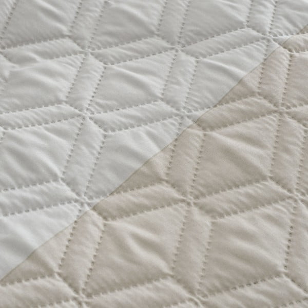 Бежово единично спално бельо 135x200 cm Ombre Geo - Catherine Lansfield-image-4