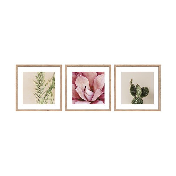 Печатни картини в комплект 3 бр. с включена рамка 30x30 cm Fresh – Styler