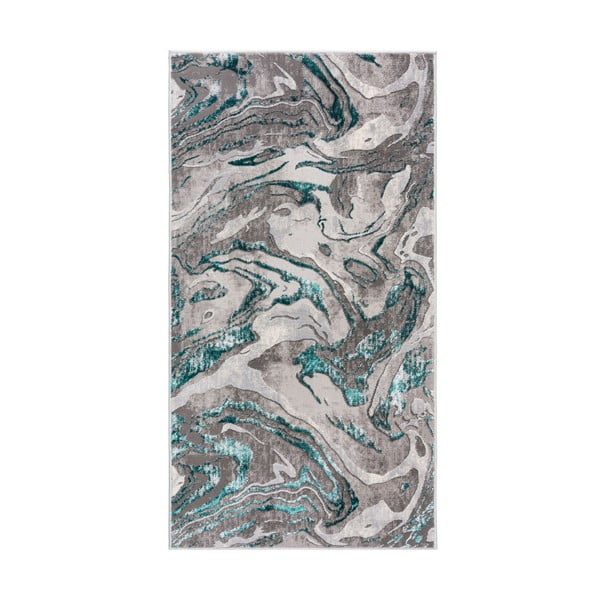 Сиво-син килим , 240 x 340 cm Marbled - Flair Rugs