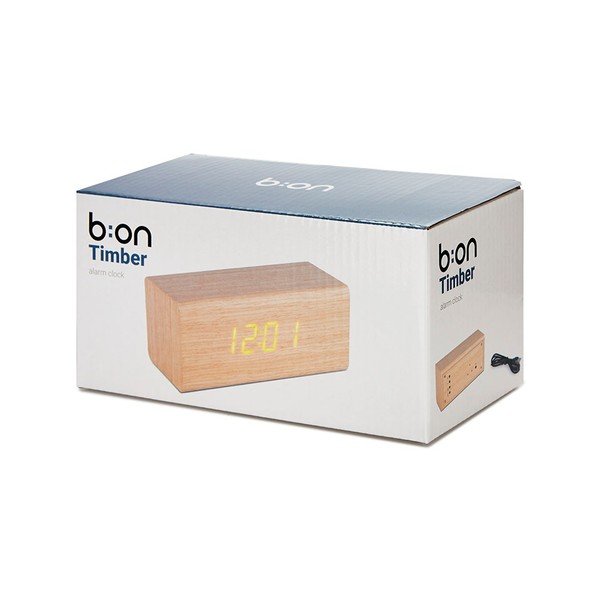 Дигитална настолна аларма Timber – Balvi-image-2