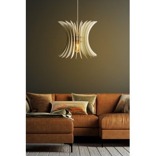 Бяло висящо осветително тяло ø 35 cm – Opviq lights