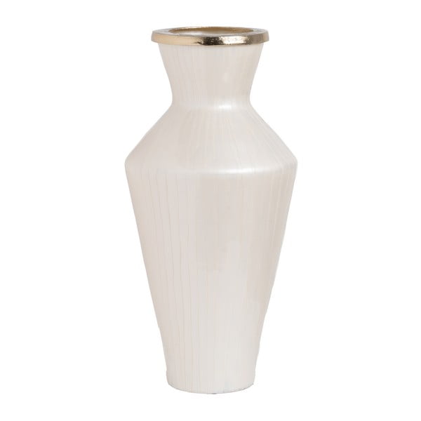 Бяла стъклена висока ваза (височина 57 cm) Linea – Ixia