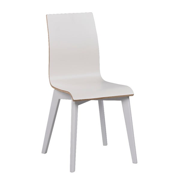 Бял трапезен стол с бели крака Grace - Rowico