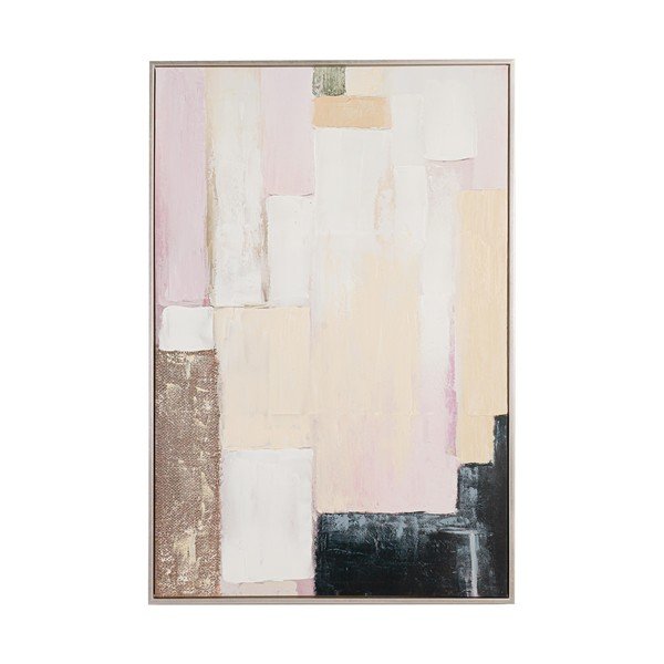 Печатна/с ръчно рисувани елементи картина с включена рамка/върху платно 80x120 cm Meldert – Yes Everyday