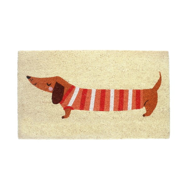 Изтривалка от кокосови влакна 43x73 cm Sausage Dog – Rex London