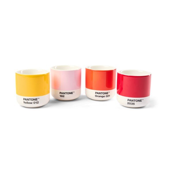 Порцеланови чаши в комплект 4 бр. за еспресо 100 ml Macchiato – Pantone
