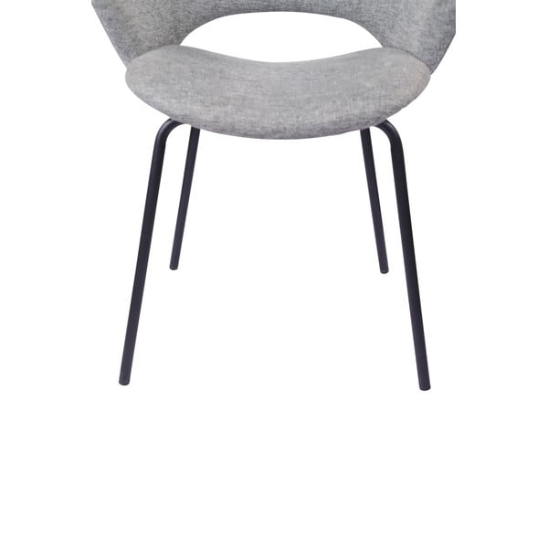 Светлосиви тапицирани трапезни столове в комплект 2 бр. Rowley – Unique Furniture-image-4