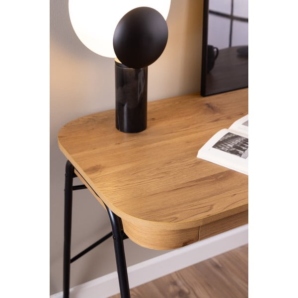 Работна маса с дъбов плот 60x120 cm Blueton – Actona-image-2