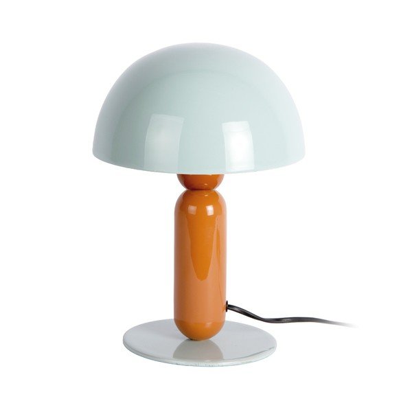 Оранжева/сиво-синя метална настолна лампа (височина 30 cm) Firenze round – Leitmotiv