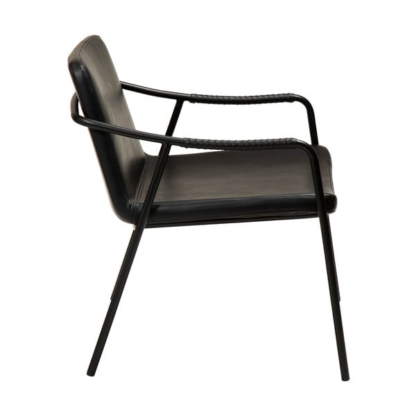 Черно кресло от изкуствена кожа Boto - DAN-FORM Denmark-image-3