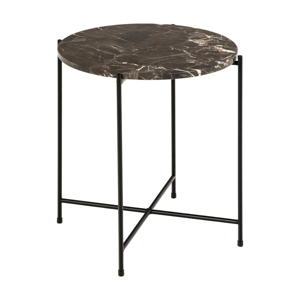 Кръгла странична масичка с мраморна плоча ø 42 cm Avila – Actona