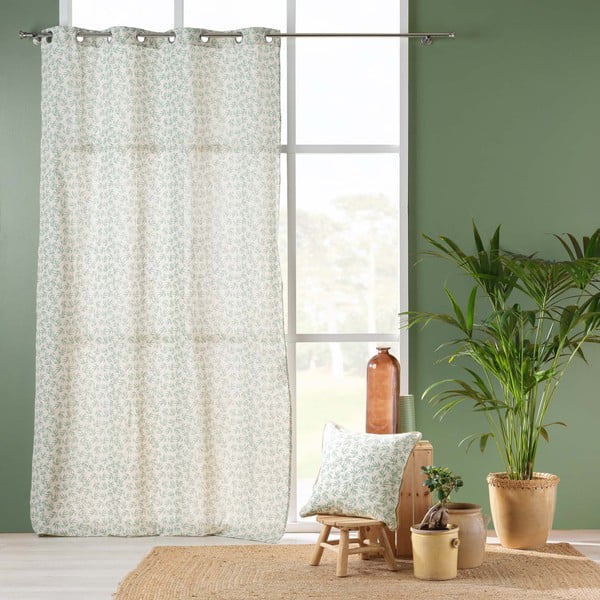 Бяло-зелена завеса 140x240 cm Maddy – douceur d'intérieur-image-2