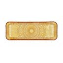 Оранжева стъклена чиния за сервиране 14x38 cm Kusintha - Bitz