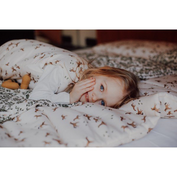 Комплект за детско легло в кремав цвят Free Horses - Malomi Kids-image-2