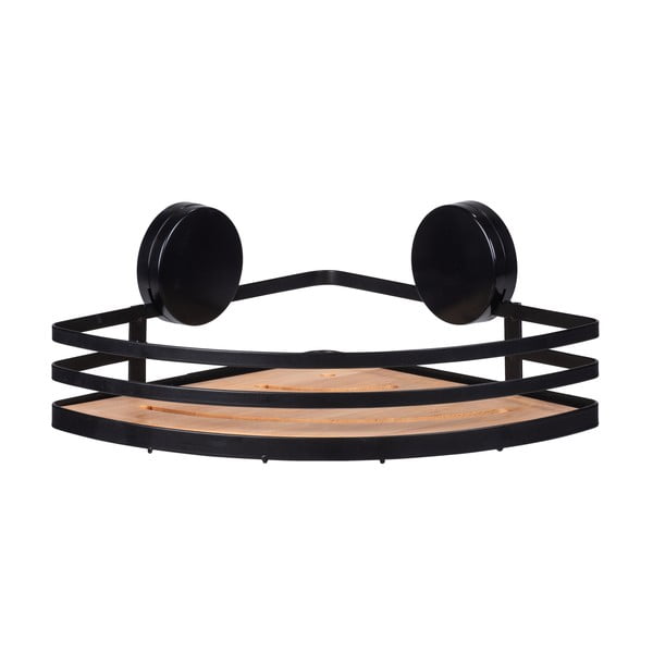 Черен ъглов рафт за баня Alba - Wenko-image-2