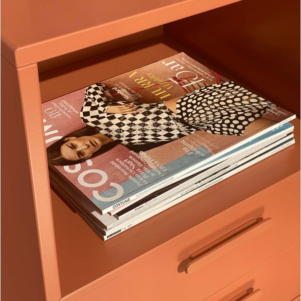 Тухлено червено стенно нощно шкафче с 2 чекмеджета Keep by Hammel - Hammel Furniture-image-3