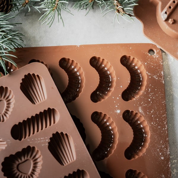Силиконова форма за печене коледни бисквити 21x31 cm – Orion-image-1