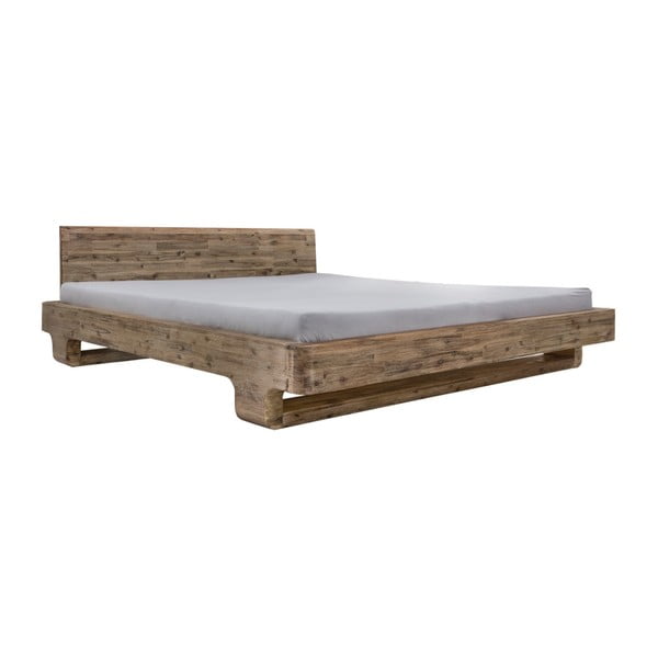 Dvoulůžková postel z akáciového dřeva Woodking June, 180 x 200 cm