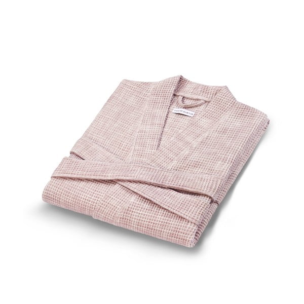 Розов памучен халат за баня размер L/XL Grade - Foutastic