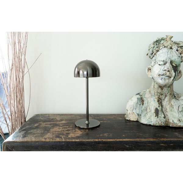 Тъмносива LED настолна лампа с дистанционно управление с метален абажур (височина 30 cm) Tim – Sirius-image-2