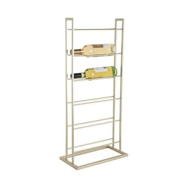 Метален стелаж за вино в златист цвят брой бутилки 5 38x84,5x20 cm Single Floor – PT LIVING-image-3