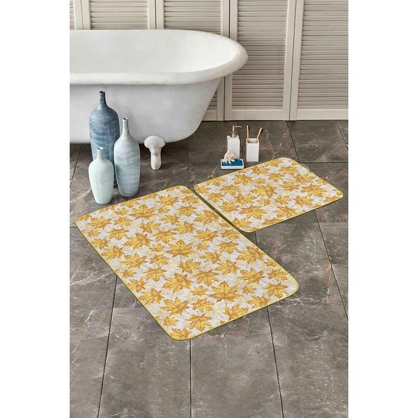Жълти постелки за баня в комплект от 2 броя 60x100 cm - Mila Home-image-3