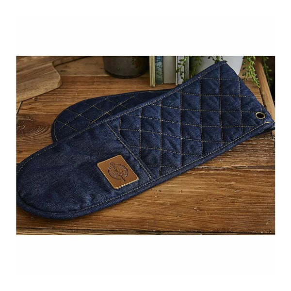 Двойна кухненска ръкавица Oxford Denim - Cooksmart ®-image-3