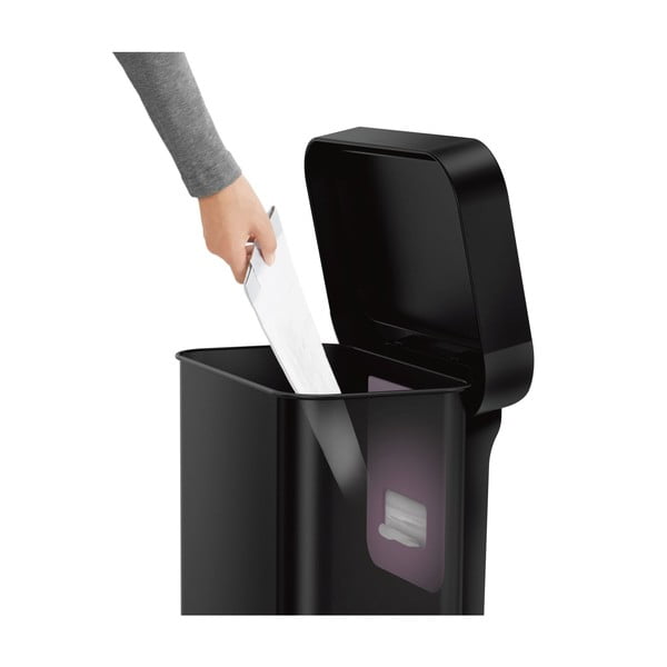 Стоманен кош за отпадъци с педали 45 л - simplehuman-image-4