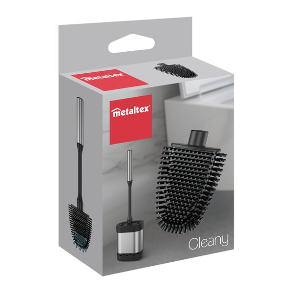Черна сменяема четка за тоалетна - Metaltex-image-2
