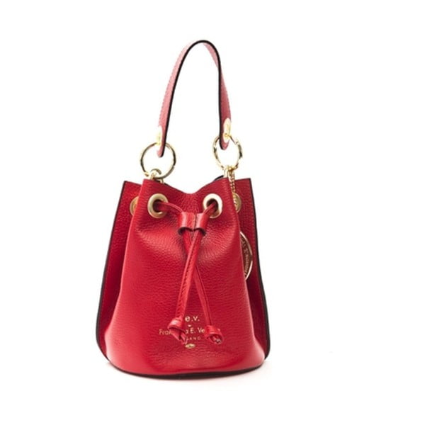 Червена кожена чанта Casma - f.e.v. by Francesca E. Versace