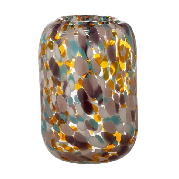 Стъклена ръчно изработена ваза (височина 18 cm) Vidia – Bloomingville-image-1
