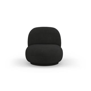 Черно кресло от плат букле Chuck – Micadoni Home