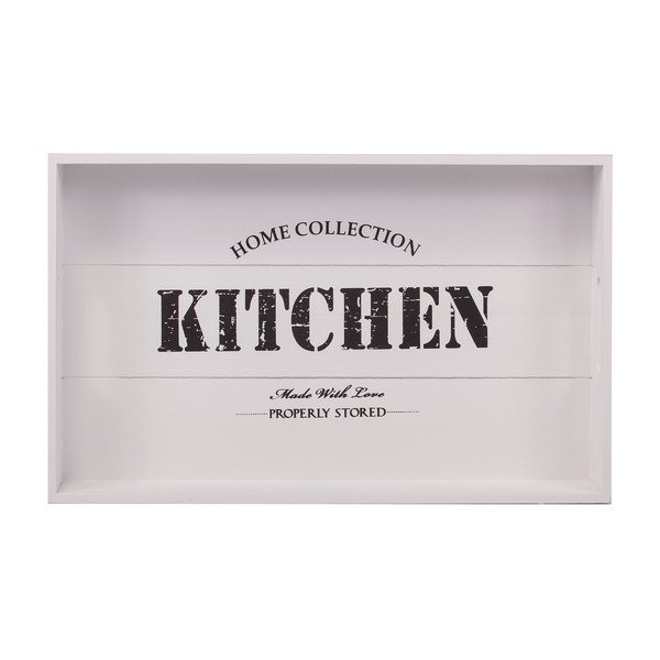 Sada 2 bílých podnosů Kitchen-image-1