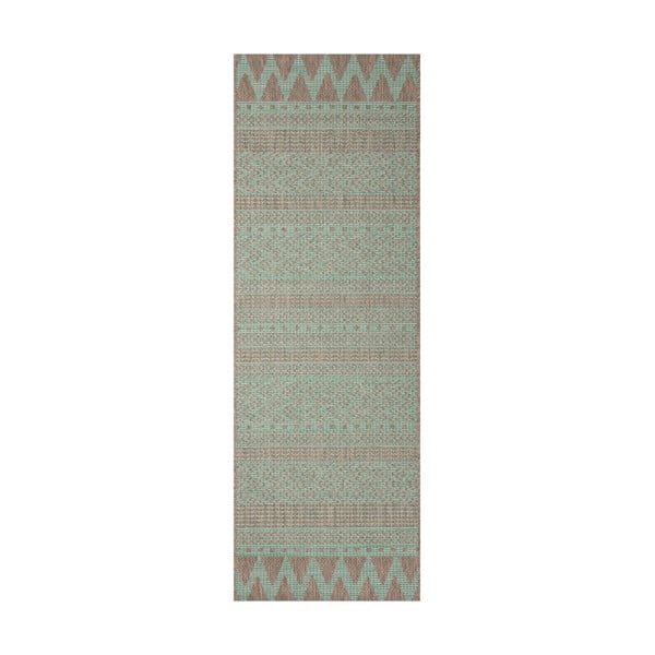Зелен и бежов килим на открито , 70 x 200 cm Sidon - NORTHRUGS
