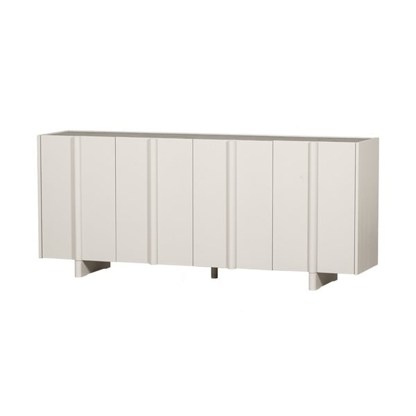 Кремав нисък модулен скрин от борова дървесина 200x85 cm Basu - WOOOD-image-2