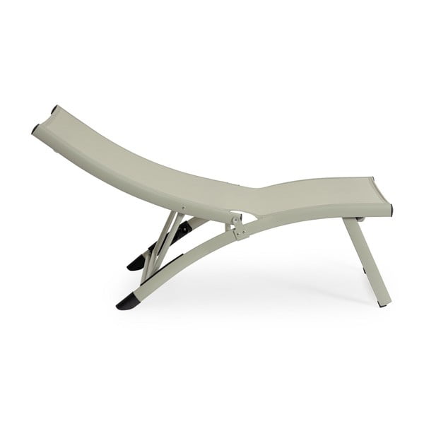 Кафяво-сив градински шезлонг метален Taylor – Bizzotto-image-2